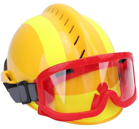 Casque de sécurité, Casque de sécurité pour Travaux en Hauteur, Casque de Sauvetage F2 avec Phare et Lunettes de Protection, pour Travaux D'urgence en Hauteur en Cas de (YELLOW)