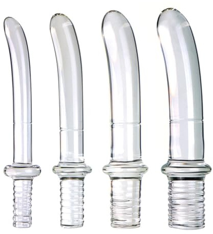SAHOOSAFETY Godemichet anal en verre cristal, 4 tailles, plug anal, bâton anal, point G, masturbation, gode anal, plug anal, jouets sexuels for femmes(2.5cm)
