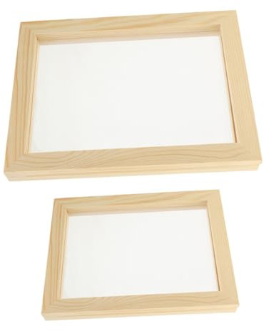 Artibetter 2stücke Rahmen Für Papierschöpfen Aus Holz Mit Sieb Papiersieb Für DIY-papierherstellung Papierherstellungsrahmen Papierherstellungsform