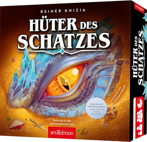 Ars Edition Hüter des Schatzes - Brettspiel, Familienspiel - 2-4 Spieler - ab 8 Jahre - 20 Minuten, Yellow
