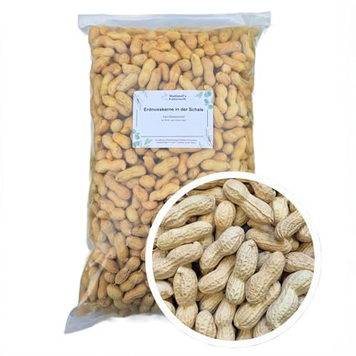 Matimels Futterwelt Erdnusskerne in der Schale, Erdnüsse für Vögel, Vogelfutter, Top-Futterqualität (2x10 Kg)