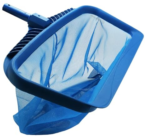 Rete per skimmer per piscina, rastrello compatto per la pulizia, testa a rete, efficiente raccogli foglie galleggiante, strumento di precisione per manutenzione acquari a bordo piscina, per fontane di