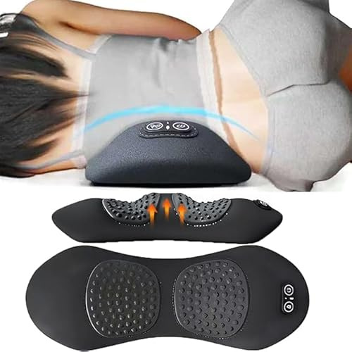 Smooth Triple Fusion Rückenmassagegerät, ein 3-in-1-Rückenmassagegerät mit Traktionslifting, Vibrationsmassage und heißer Kompresse, Schmerzlinderung, Nacken-, Schulter- und Rücken-Massagegerät