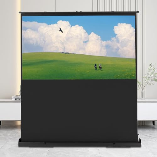 HarBin-Star - Schermo di proiezione, schermo per proiettore pull-up, 4K e 8K Ultra High Definition Video, formato 80 pollici, schermo di proiezione 16:9, schermo per campeggio e home theater (80 16:9