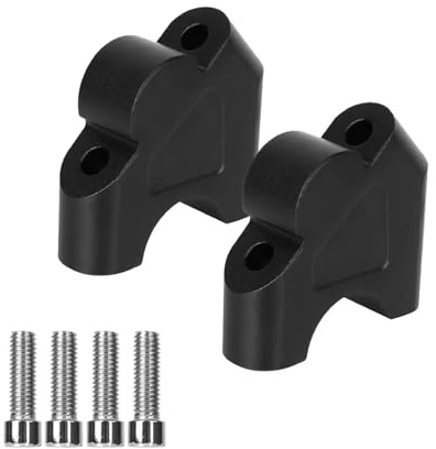 Torretas Manillar Elevador de Manillar de Motocicleta con Montaje Trasero de 32 mm CNC para R1200GS, para R1250GS, para R1250RS, para S1000XR para R1200R Manillar Motocicleta(Black)