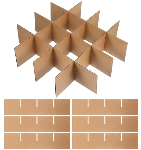 Tofficu 12 Stück Umzugskarton-gläserteiler-set, Karton für Gläser, Glasverpackungsset für Versandverpackungen, Gläserkarton Umzugskisten Trennwände - Umzüge Und Lagerung 33,5 x 8 x 0,3 cm