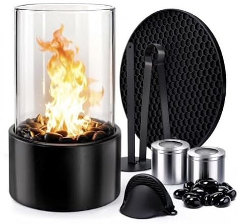 NXPZ Cheminée De Table, Cheminée D'intérieur Et D'extérieur, pour Bureau, Balcon, Salon, Chambre, Maison Et Fêtes