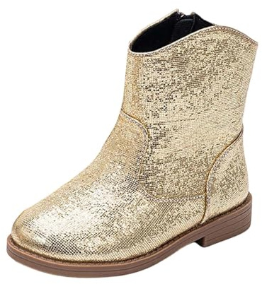 Generico Ragazze Principessa Stivali Scarpe Neve Bambine Invernali Foderato Caldo Gomma All'aperto Stivaletti Ragazze Inverno Regina Costume Carnevale Halloween Natale