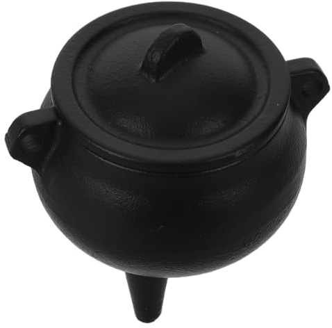 Toyvian Quemador de Incienso de Hierro Fundido Pequeño, Porta Conos de Hierbas Aromáticas y Palo Santo, Bandeja para Quemar Incienso para Meditación y Aromaterapia Hogar