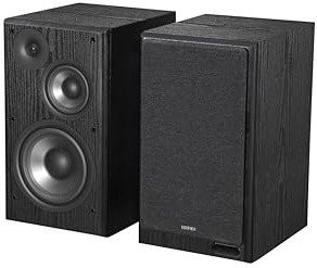 Edifier R2750DB MKII Active Bookshelf Speakers, 144W RMS Hi-Res Audio, HDMI eARC, Bluetooth & LDAC, 3-Way Active Speaker System, DSP Audio Processing, App Control, Subwoofer Output, Remote in Black