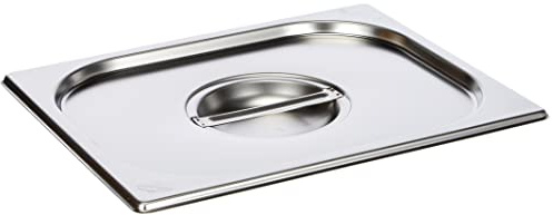 LACOR 66902DZ Deckel für GN Behälter 1/2 INOX | Aus lebensmittelechtem Edelstahl gefertigt; hohe Korrosionsbeständigkeit und Haltbarkeit im täglichen Gebrauch