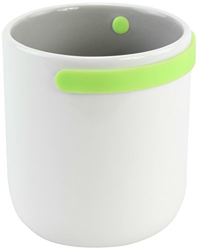 Cookut PR08VE2 Set de 2 Mugs à Hanse Céramique/Silicone Vert