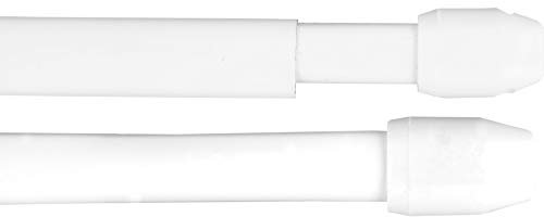 Barras de cortina (blanco), paquete de 2 unidades, extensibles, 110-150 cm