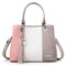Sac à Main Femme Sac Bandoulière Femme Cabas Sac D'épaule PU Cuir (Rose Grand)