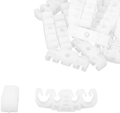 X AUTOHAUX 20 STK Kunststoff 4 Wege Benzinleitung Clip Für Volkswagen | Dimension: 50x16,5mm, Schlauchgröße: 7,8/5,7mm, Lochdurchmesser: 6mm, Zubehör