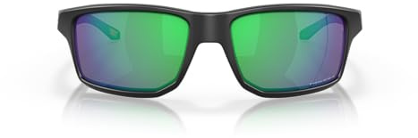 Oakley Unisex Gibston Sonnenbrille, Matt Schwarz/Prizm Jade, 60