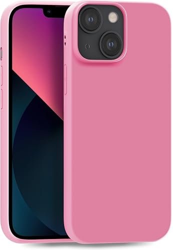MyGadget Coque pour iPhone 13 - Case TPU Souple & Soft - Cover Protection Extra Fine & Légère - Étui Coloré Anti Choc et Rayures - Rose