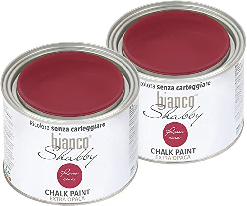 Chalk-Malerei, Rot, China, Shabby Chic Vintage für Möbel und Wände, extra matt (Angebot 2 x 500)