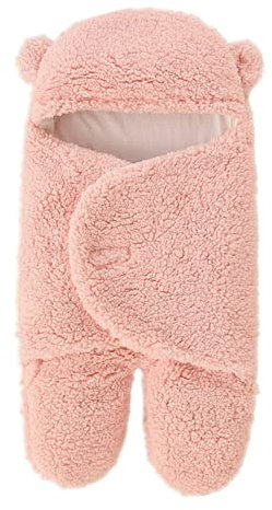 Daysskk Pucksack Baby 3-6 Monate Wickeldecke Baby Winter Pucktuch Baby Schlafsack mit Füßen Wickeldecke für Neugeborene Swaddle Baby Decke Babygeschenk