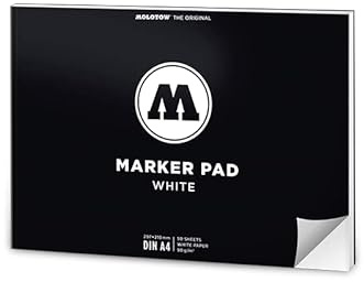 Molotow Marker Pad A4 Quer Weiß (50 Blatt)