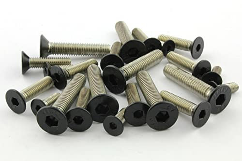 Screws4Bikes | 5x M5x10 | Senkkopfschraube | schwarz matt | Edelstahl V2A | DIN 7991 mit Innensechskant