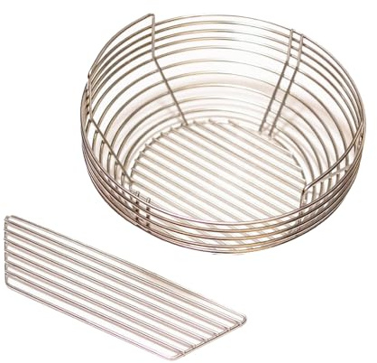 KAMADO BONO - Cestello per la Carbonella per Barbecue, Cesto Carbone per BBQ, Facile da Pulire, Compatibile con Dispositivo Grande