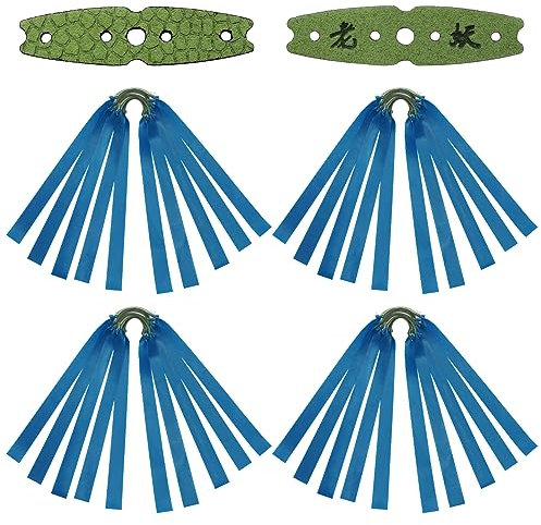 OUBOTER 20 Stück Flache Schleuderbänder Schleudergummiband Ersatzgummibänder Für Steinschleudern Jagd Schießen Jagd Katapult Elastisches Bungee Für 8-15mm Schleudermunition