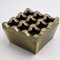 Metal Ashtrays for Cigarettes and Cigars Windproof Ashtray for Home Hotel Garden and Desktop Use,1 Pcs (Bronze, Small-9 hole)
