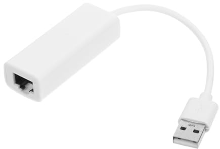 UKCOCO Adattatore Compatibilità Ampia Ethernet Rj45 Bianco USB 2.0 Connettività senza Driver e Velocità 10/100/1000mbps per Ufficio e Viaggi
