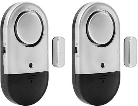 Door Window Alarm Sensor for Home Security, Wireless Magnetic Window Door Burglar Alarm with 120dB Loud for House, Shop, Office, Garage