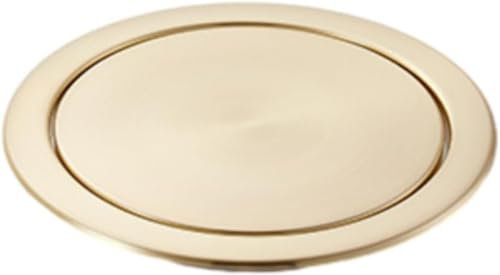 WOTZOV Piano di Lavoro Rotondo Incassato, pattumiera Integrata, pattumiera con sportello Basculante, Copri Panca da Cucina, Coperchio per pattumiera con sportello basculant