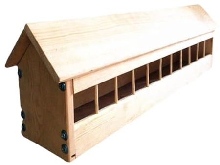 Whtkoph Futtertrog Aus Holz für, Futterbehälter mit Schlitz für