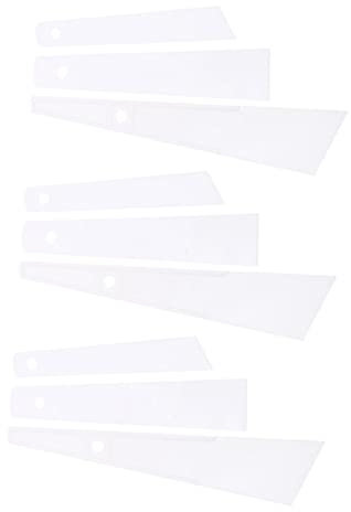 STOBOK 9pcs DIY Craft Glue Applicators of Plastic Glue Spreaders for PVA Upholstery Adhesive Leather Craft Tool Home Supply