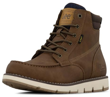 Lee | Waylon Chukka Boot for Men | Durable & Stylish Mens Chukka Boot | Everyday Men Footwear, British Tan/Chocolate/Navy Denim, 9 M