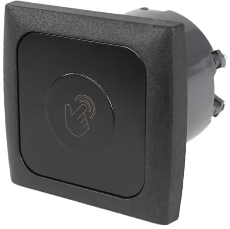 HABA C-Line Touch 12 volt 48 W färg: svart dimmer strömbrytare ram Isouttag för husbil – husvagn