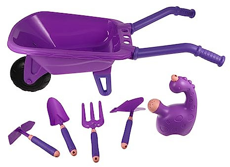 SUPVOX 6pezzi Attrezzi Da Giardinaggio Per Ragazzo Carriola Annaffiatoio Attrezzi Da Giardino Leggero e Portatile Per All e Giardinaggio