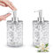 Zosenyer Distributeur Savon, 2 Pcs Flacon Pompe Vide, 400ML Distributeur Salle De Bain et Cuisine, pour Savons Liquides pour Les Mains, Shampoing, Nettoyant pour Le Visage (Cercle) (Arrondi)