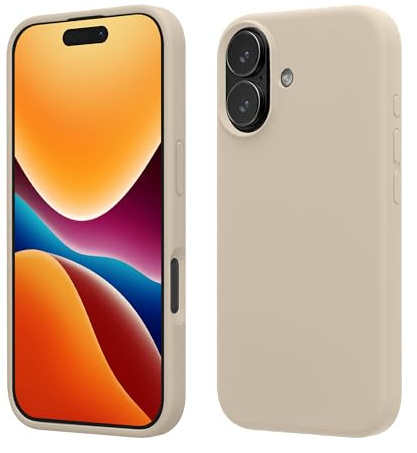 kwmobile Telefonfodral kompatibelt med Apple iPhone 17 fodral - mjukt fodral för smartphone - bakfodral i grädde