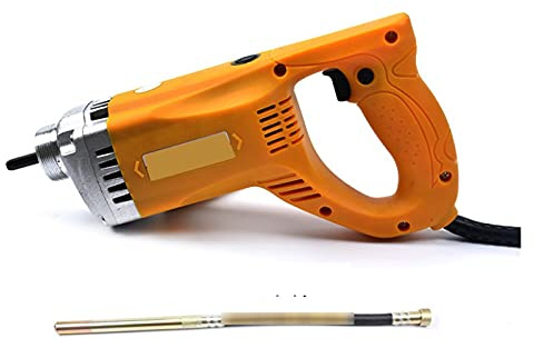 Malaxeur Beton, Vibrateur de construction de style aléatoire Vibromator Vibromator Electric Hand Tenu en ciment Remover avec 1m 1.2m 1.5m Tuyau(1280W motor+1.5 meter rod)
