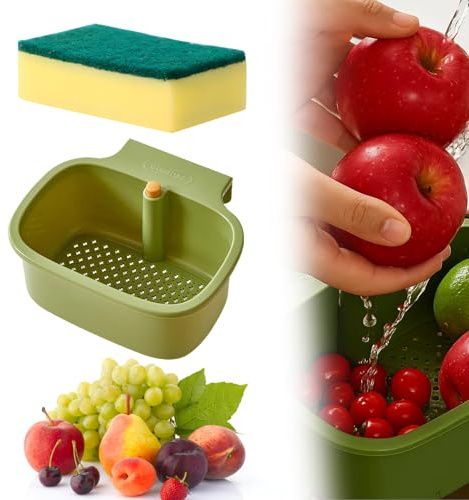 Sink Strainer Basket, Sink Food Catcher for Kitchen Draining, Prevent Clogs with Fine Mesh Food Catcher Sink, Compact Sink Basket for Easy Cleanup After Meal Prep