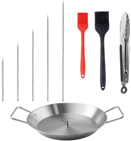 Homeponnew Brochette verticale en acier inoxydable pour barbecue et four avec pointes réglables et poêle gyroscopique pour tacos Al Pastor, Shawarma et Gyros