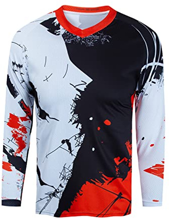 Weimostar Dirtbike Trikot Herren Radsport Oberteil Mountainbike Motocross Langarmshirt Downhill Bekleidung