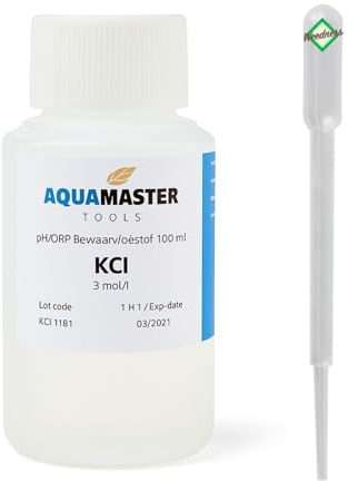 Weedness Aqua Master - Solución de almacenamiento de 500 ml – Electrodo de pH EC Medidor Limpieza Valor Solución de Calibración Solución Tampón Set Líquido Cultivo Cultivo