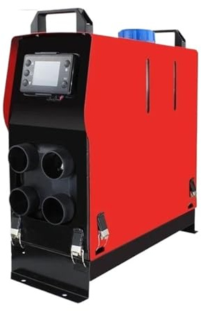 LKHJDBIY Riscaldatore ausiliario per parcheggio, Macchina Tutto in Uno Diesel 12V 24V 5KW Macchine per Riscaldamento Non refrigerate, Aria riscaldata a gasolio(Red Black 12V)