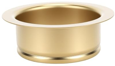 Zunate Gold Brushed Stainless Steel Kitchen Sink Flange with Gasket for 114mm Sink Opening, Garbage Disposal Flange Proof Rust Resistant Easy Installation