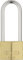 ABUS 02516 - Lucchetto in ottone con gambo lungo, 80 mm, per chiave tipo 1672