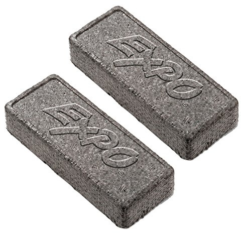 EXPO Block Eraser 81505 Dry Erase Whiteboard Board Eraser, Soft Pile, 5 1/8 W x 1 1/4 H - Pack of 2