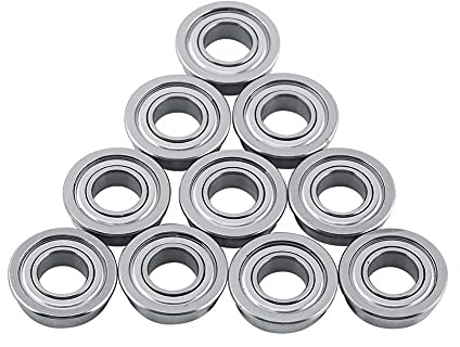 Fdit 10PZ Cuscinetti a Sfere Flangiati F688ZZ 8x16x5mm, Doppia Schermatura in Acciaio per Motore 3D Stampante, Progetti Fai Da Te