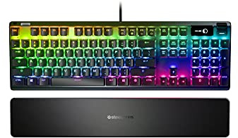 SteelSeries Apex 7 - Mechanische Gaming-Tastatur – OLED Smart Display – Rot Schalter – Nordisch (QWERTY) Layout - Standard