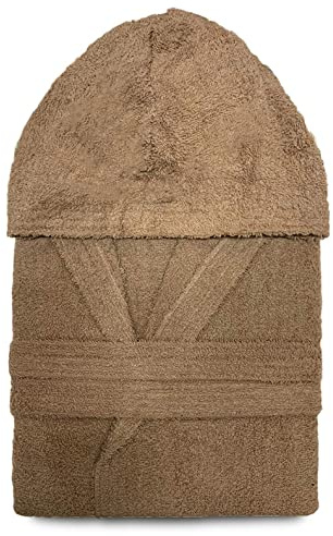 Nada Home Accappatoio Taglie Forti in Spugna 100% Cotone Unisex con Cappuccio Oversize Morbido e Assorbente per Bagno e Doccia Uomo Donna